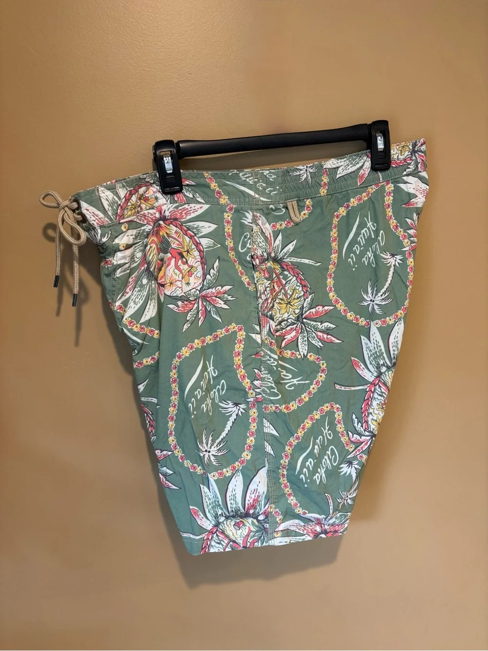 Polo Ralph Lauren Men’s Size 36-38” Vintage Aloha Hawaiian Print Swim Shorts